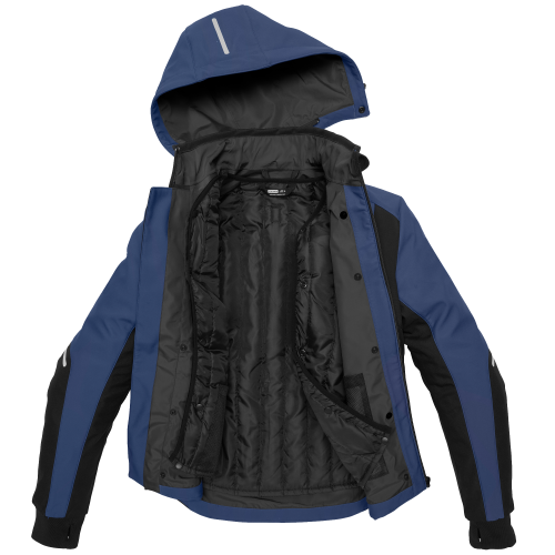 GIACCA HOODIE ARMOR H2OUT NERO BLU UOMO | SPIDI