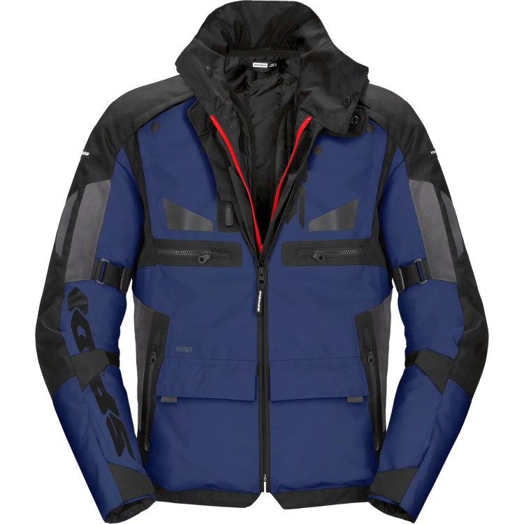 GIACCA CROSSMASTER NERO BLU UOMO | SPIDI