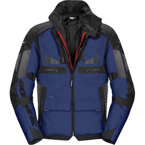 GIACCA CROSSMASTER NERO BLU UOMO | SPIDI