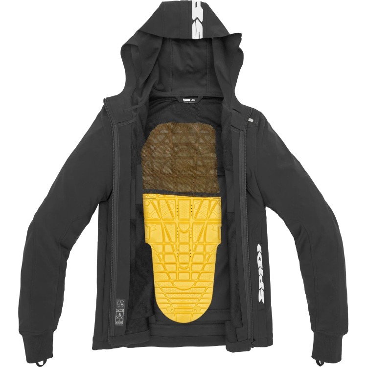 HOODIE ARMOR LIGHT NERO UOMO | SPIDI