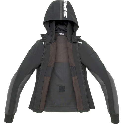 HOODIE ARMOR LIGHT LADY NERO DONNA | SPIDI