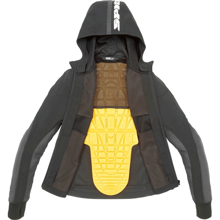 HOODIE ARMOR LIGHT LADY NERO DONNA | SPIDI