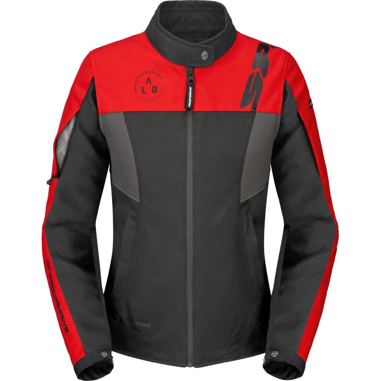 GIACCA CORSA H2OUT LADY ROSSO NERO DONNA | SPIDI