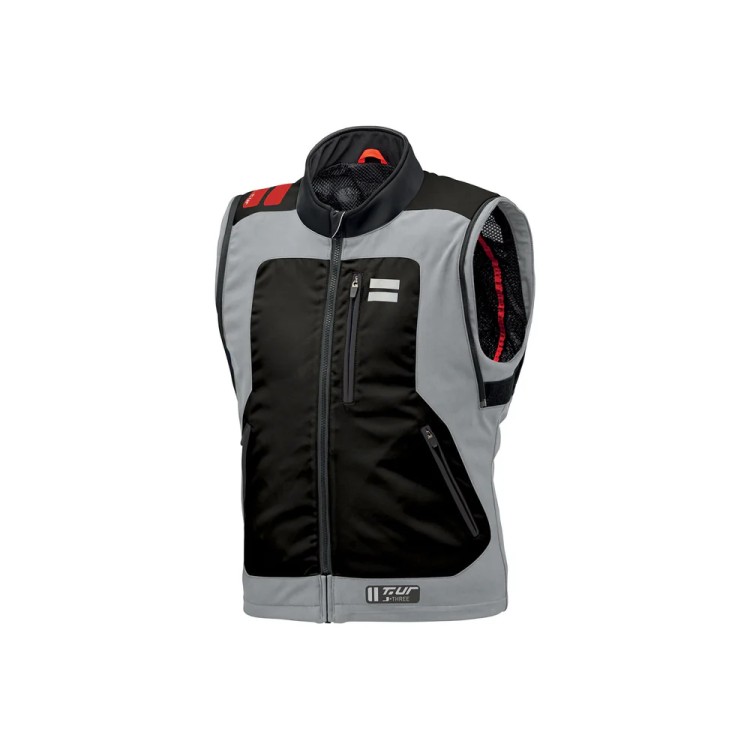 GIACCA J–THREE ARM LINK LIGHT GREY–RED | T.UR