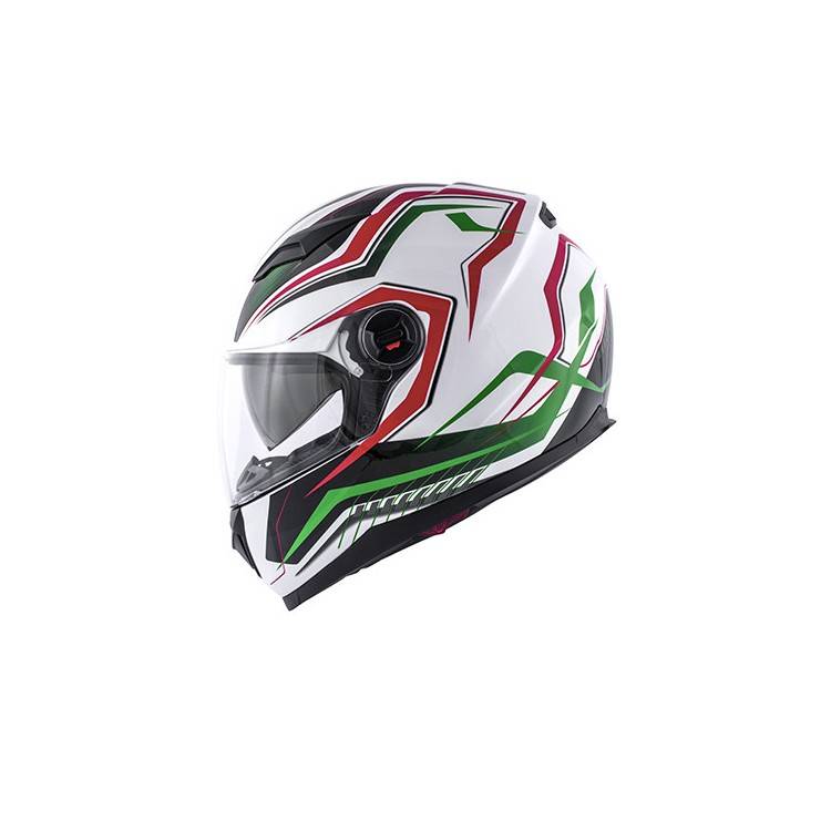 CASCO KV27 DENVER VERDE / ROSSO / BIANCO LUCIDO KAPPA