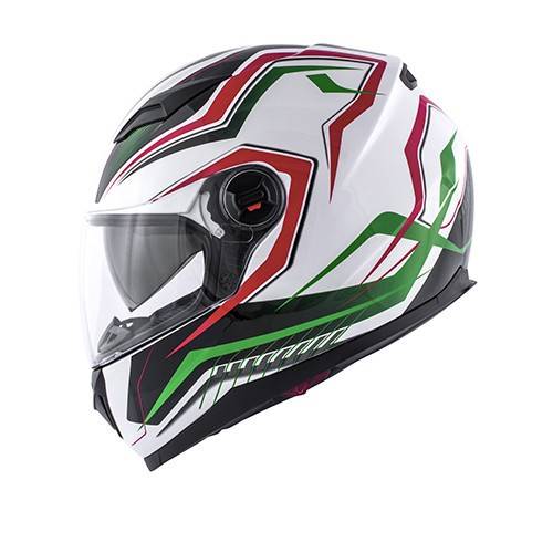 CASCO KV27 DENVER VERDE / ROSSO / BIANCO LUCIDO KAPPA