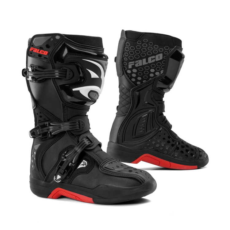 STIVALI LEVEL KID BLACK | GIANNI FALCO MOTORCYLE BOOTS