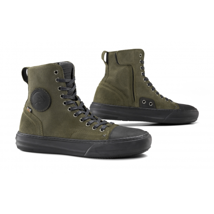 SNEAKERS LENNOX 3 ARMY GREEN | GIANNI FALCO MOTORCYLE BOOTS