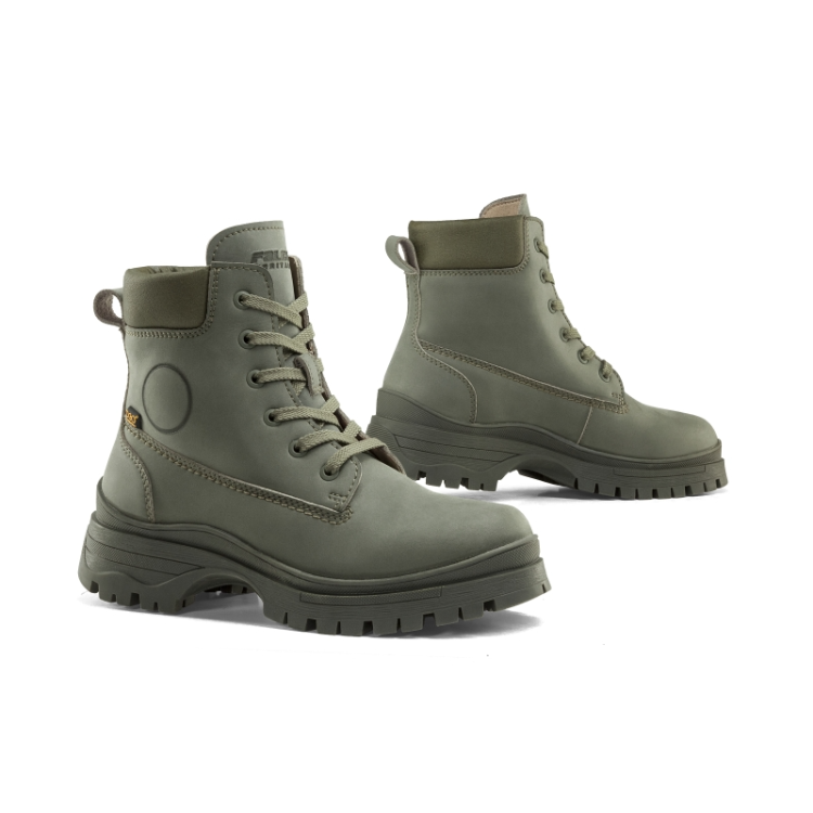 STIVALETTI ZARAH ARMY GREEN | GIANNI FALCO MOTORCYLE BOOTS
