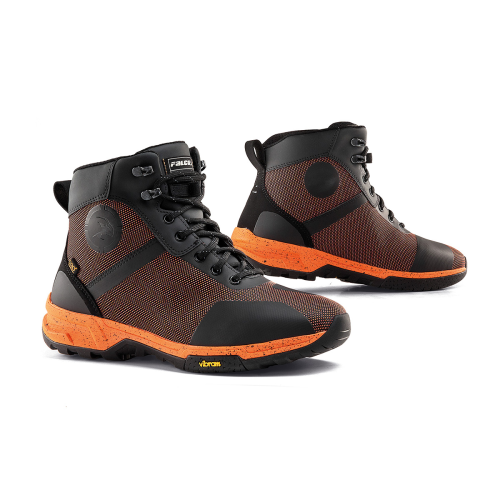 SNEAKERS HYKE BLACK ORANGE | GIANNI FALCO MOTORCYLE BOOTS