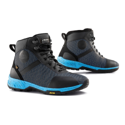 SNEAKERS HYKE BLACK CYAN | GIANNI FALCO MOTORCYLE BOOTS