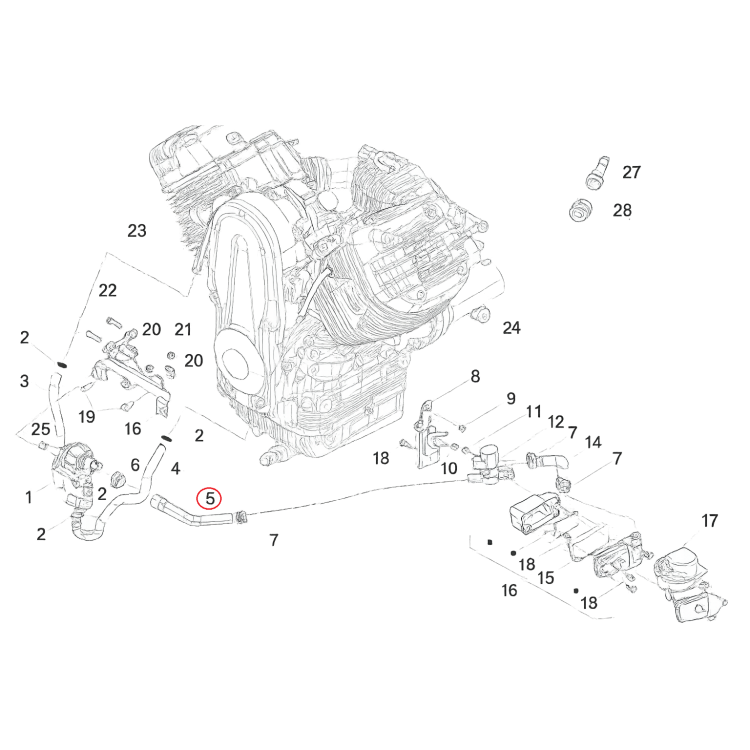 2B002102 TUBO  | PIAGGIO RICAMBI ORIGINALI