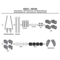 GIVI ATTACCHI PARABREZZA PIAGGIO LIBERTY 50-125-150 25 | GIVI