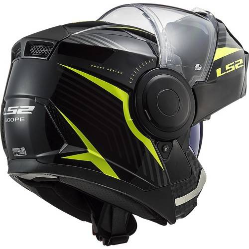 CASCO MODULARE LS2 FF902 SCOPE SKID BLACK H-V YELLOW