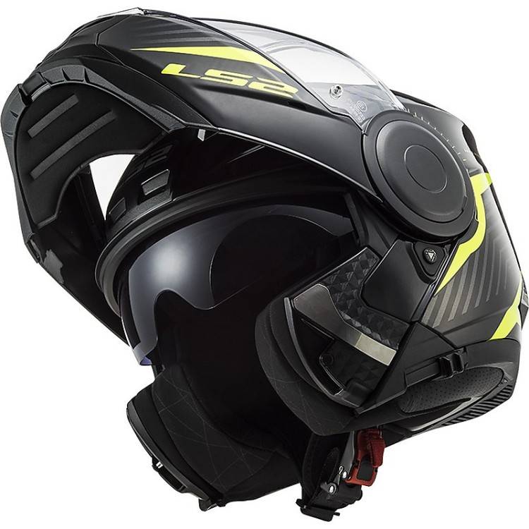 CASCO MODULARE LS2 FF902 SCOPE SKID BLACK H-V YELLOW