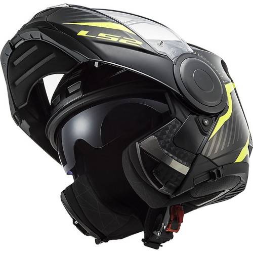 CASCO MODULARE LS2 FF902 SCOPE SKID BLACK H-V YELLOW