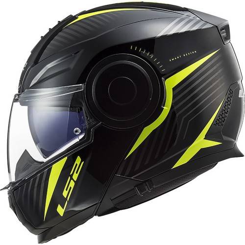 CASCO MODULARE LS2 FF902 SCOPE SKID BLACK H-V YELLOW