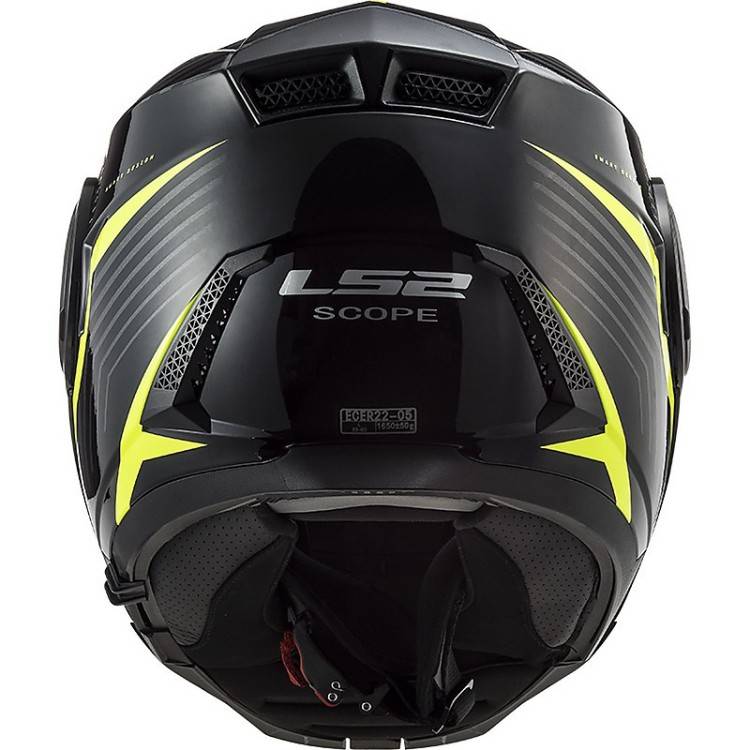 CASCO MODULARE LS2 FF902 SCOPE SKID BLACK H-V YELLOW