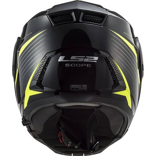 CASCO MODULARE LS2 FF902 SCOPE SKID BLACK H-V YELLOW