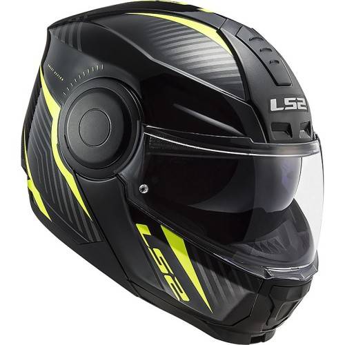 CASCO MODULARE LS2 FF902 SCOPE SKID BLACK H-V YELLOW
