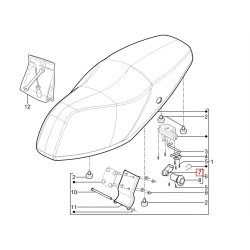 856463 ECCENTRICO SERRATURA | PIAGGIO RICAMBI ORIGINALI