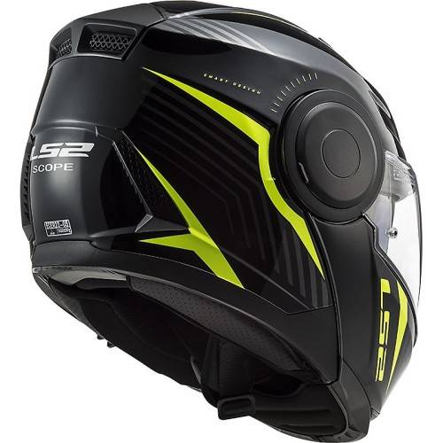 CASCO MODULARE LS2 FF902 SCOPE SKID BLACK H-V YELLOW