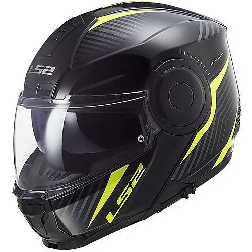 CASCO MODULARE LS2 FF902 SCOPE SKID BLACK H-V YELLOW