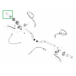 2R000530 COMANDO GAS ZP682555 | PIAGGIO RICAMBI ORIGINALI