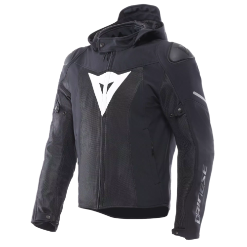SUPER SPRINT AIR TEX JACKET BLACK WHITE |DAINESE