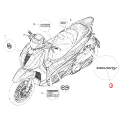 2H005866 DECALCO  S.E. | PIAGGIO RICAMBI ORIGINALI