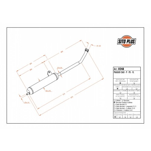 LEOVINCE SITOPLUS PIAGGIO CIAO - P - PX - CIAO FL 50