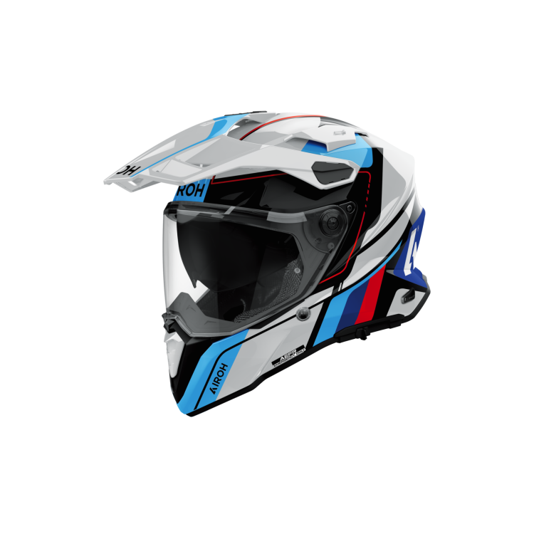 CASCO INTEGRALE COMMANDER 2 SKIP WHITE RED GLOSS | AIROH