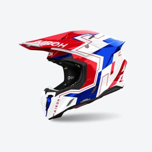 CASCO INTEGRALE TWIST 3 DIZZY BLUE RED GLOSS | AIROH