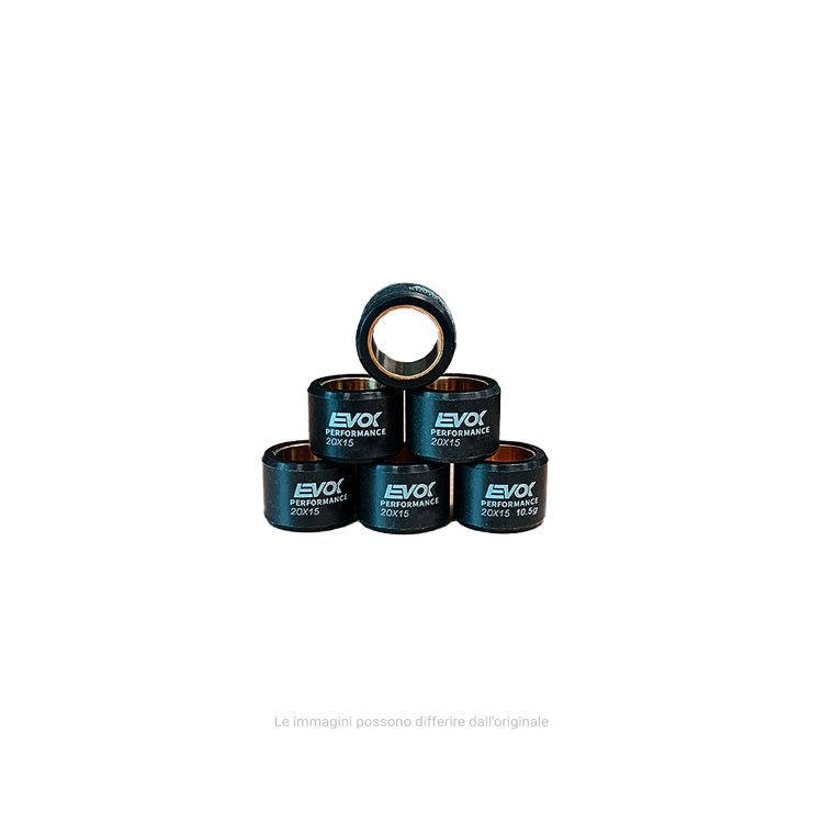 100480100 KIT RULLI EVOK IRON DRIVE 20X15MM 15.5GR | RMS