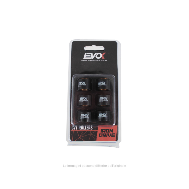 100480046 KIT RULLI EVOK IRON DRIVE 18X14MM 12GR | RMS