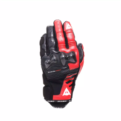 REACTO CARBON SHORT GLOVES BLACK RED-LAVA | DAINESE