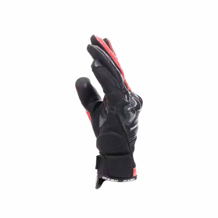 REACTO CARBON SHORT GLOVES BLACK RED-LAVA | DAINESE