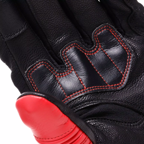 REACTO CARBON SHORT GLOVES BLACK RED-LAVA | DAINESE