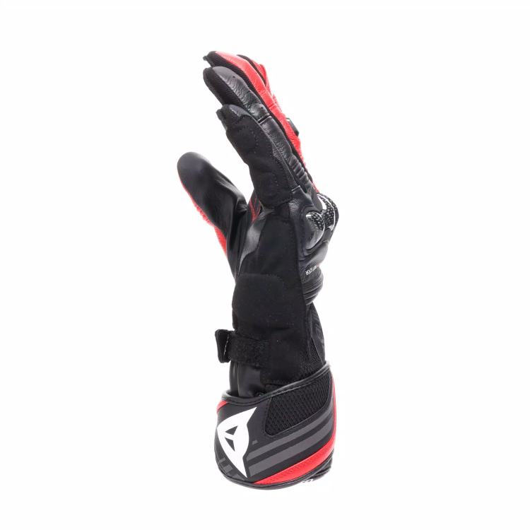 REACTO CARBON LONG GLOVES BLACK RED-LAVA | DAINESE