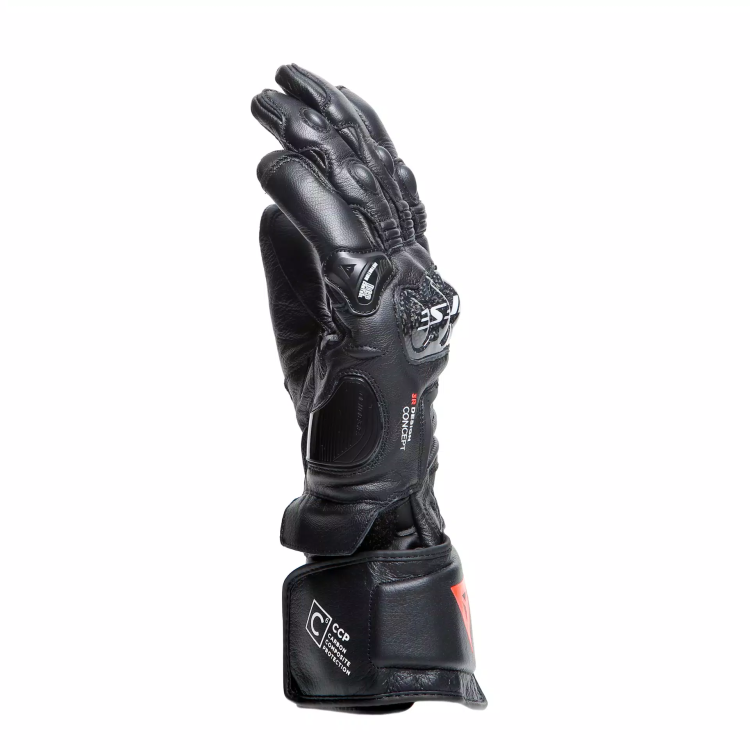 CARBON 4 LONG LEATHER GLOVES  BLACK BLACK BLACK | DAINESE
