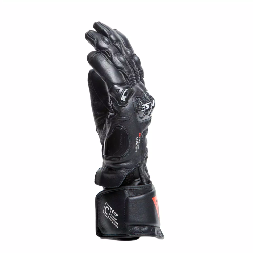 CARBON 4 LONG LEATHER GLOVES  BLACK BLACK BLACK | DAINESE