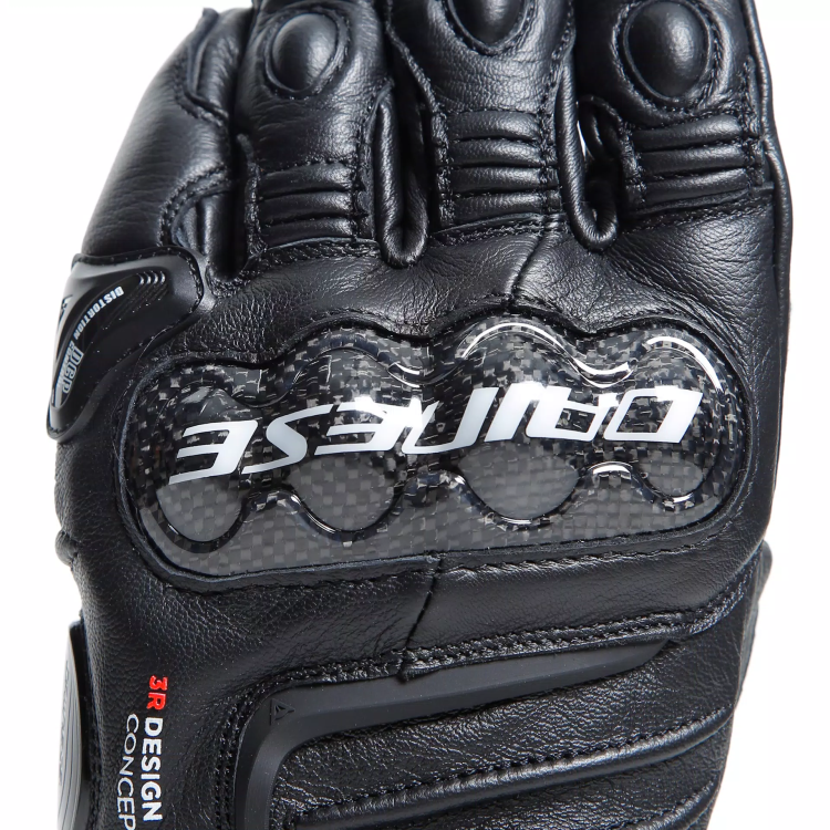 CARBON 4 LONG LEATHER GLOVES  BLACK BLACK BLACK | DAINESE