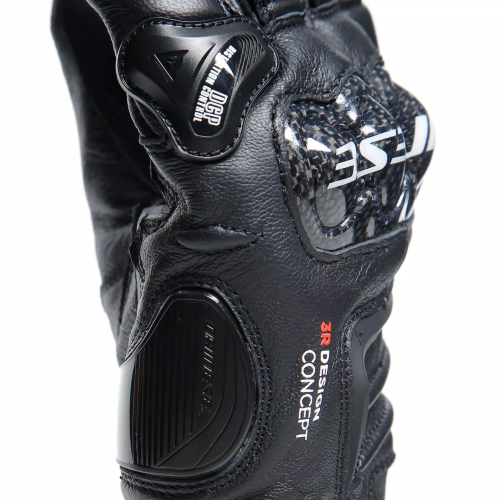 CARBON 4 LONG LEATHER GLOVES  BLACK BLACK BLACK | DAINESE