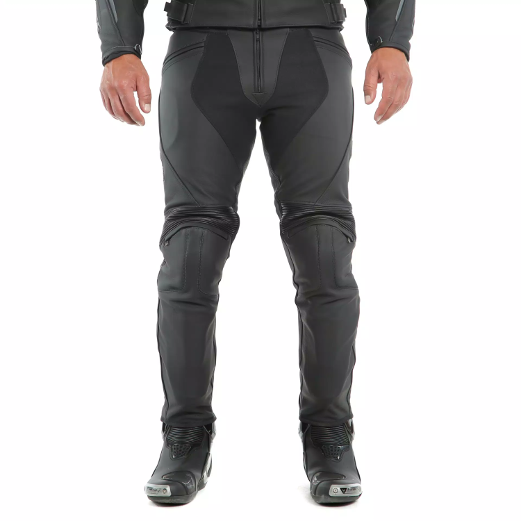 PONY 3 LEATHER PANTS  BLACK-MATT | DAINESE