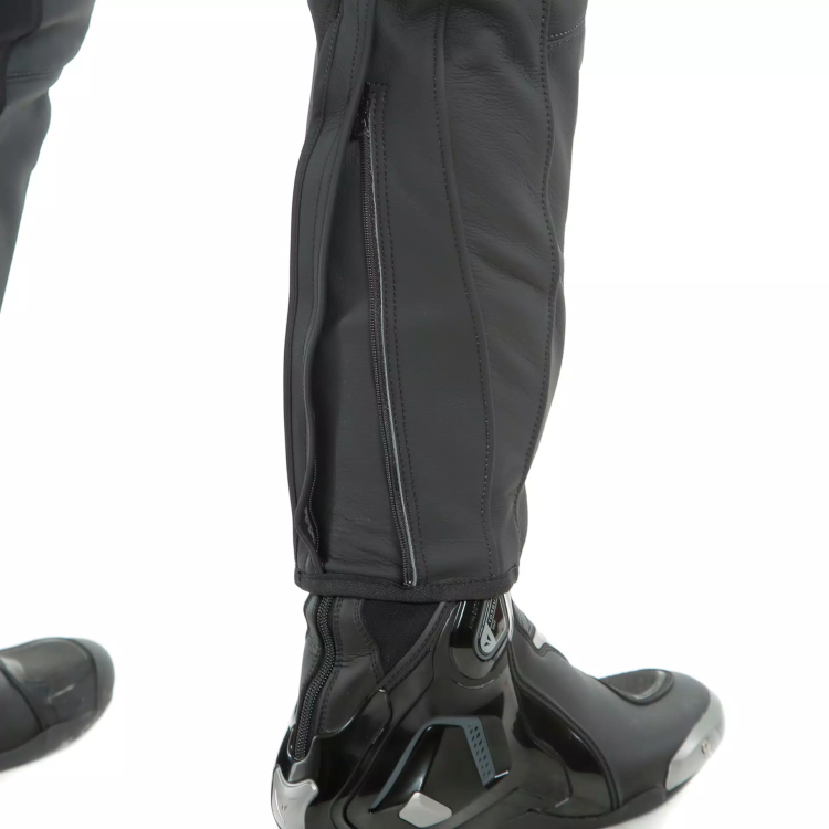 PONY 3 LEATHER PANTS  BLACK-MATT | DAINESE
