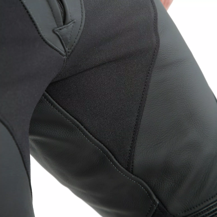 PONY 3 LEATHER PANTS  BLACK-MATT | DAINESE