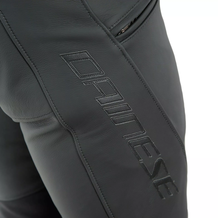 PONY 3 LEATHER PANTS  BLACK-MATT | DAINESE