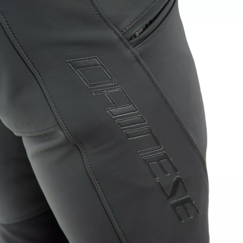 PONY 3 LEATHER PANTS  BLACK-MATT | DAINESE