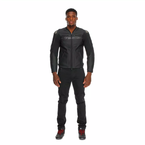 RACING 5 LEATHER JACKET  BLACK BLACK BLACK | DAINESE