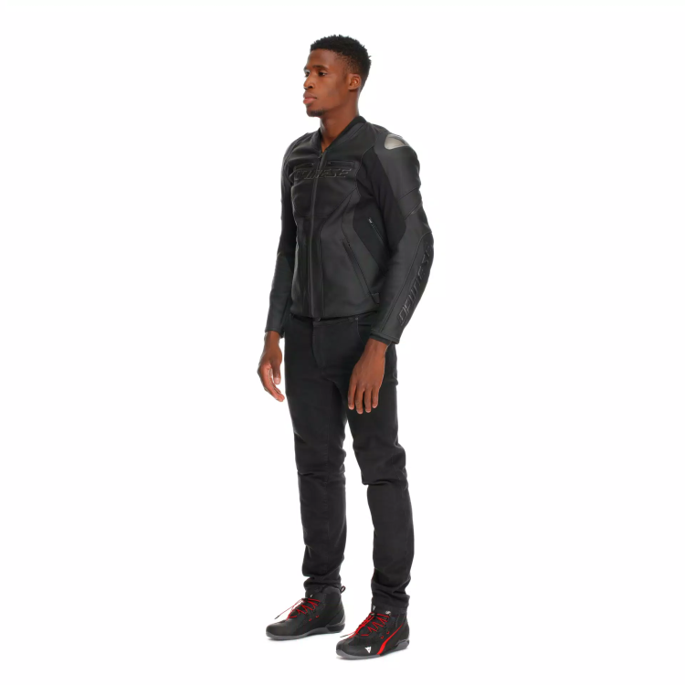 RACING 5 LEATHER JACKET  BLACK BLACK BLACK | DAINESE